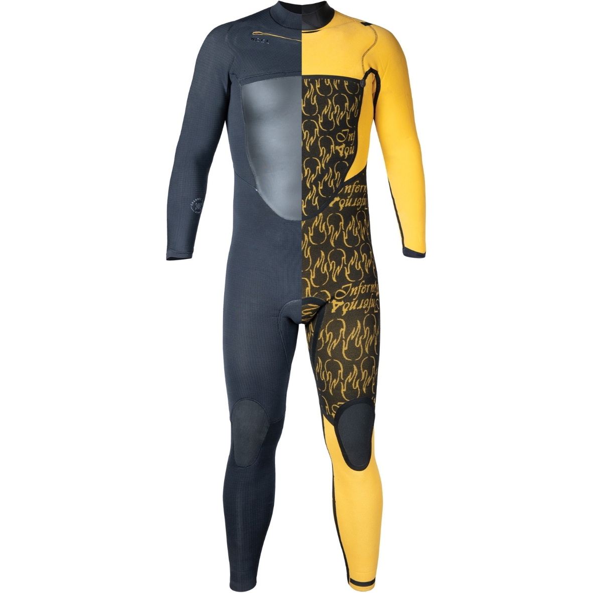 2025 Xcel Da Uomo Drylock 6/5mm Con Cappuccio Chest Zip Muta MC65DHN4 - Black